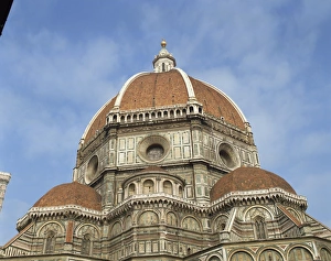The dome of the Duomo in the town of Florence