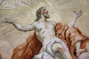 Dome fresco of Jesus by Johann Michael Rottmayr, Karlskirche (St