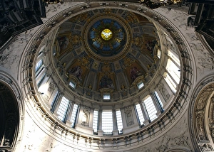 Cupola Prints: The dome, inside Berlins Cathedral, Berlin, Germany, Europe