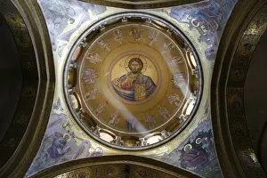Greek Orthodox Prints: Dome of the Katholikon Greek Orthodox church in the Church of the Holy Sepulchre