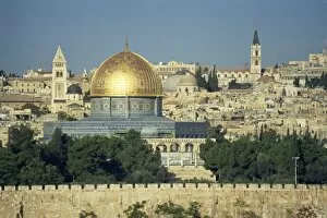 Domes Gallery: Dome of the Rock and Temple Mount from Mount of Olives, UNESCO World Heritage Site