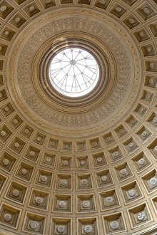 Vatican Museum Prints: Dome of the Sala Rotonda in the Vatican Museum, Vatican City, Rome, Lazio, Italy, Europe