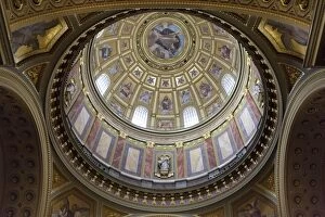 Images Dated 17th December 2011: Dome, St. Stephens Basilica (Szent Istvan Bazilika), UNESCO World Heritage Site, Budapest