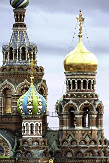 Typically Russian Prints: Domes of Church of the Saviour on Spilled Blood
