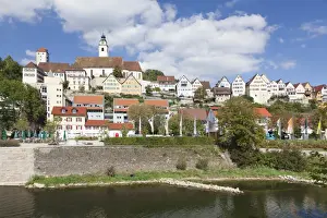 Dominican Monastery and Stiftskirche Heilig Kreuz collegiate church, Horb am Neckar, Black Forest, Baden Wurttemberg, Germany, Europe