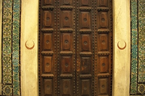 Carved Prints: Detail of door, Bardo Museum, Tunis, Tunisia, North Africa, Africa