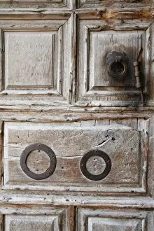 The door of the church of the Holy Sepulchre, Old City, Jerusalem, Israel, Middle East