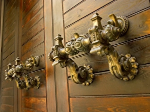 Valletta Prints: Door handles, Valletta, Malta, Europe