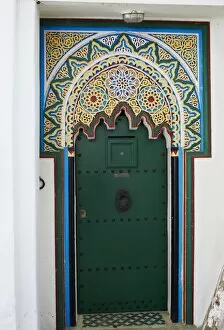 Images Dated 25th October 2010: Door in the Medina (Old City), Tangier (Tanger), Morocco, North Africa, Africa