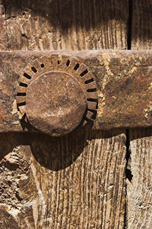 Herat Prints: Detail of door near the Citadel, Herat, Herat Province, Afghanistan, Asia