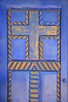 Images Dated 12th August 2009: Door, Old Town, Albuquerque, New Mexico, United States of America, North America