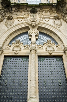 Santiago De Compostela Prints: Doors on the front of Santiago Cathedral