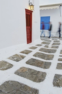 Chora Prints: Doors and windows, Chora, Mykonos town, Mykonos, Cyclades, Greek Islands, Greece, Europe