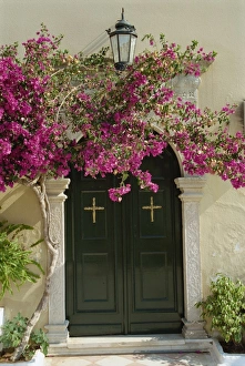 Paleokastritsa Prints: Doorway of Paleokastritsa Monastery