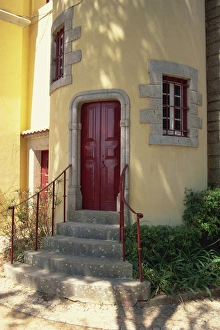 Cascais Prints: Detail of a doorway in the town of Cascais