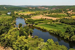 Dordogne Prints: Dordogne River and rural landscape