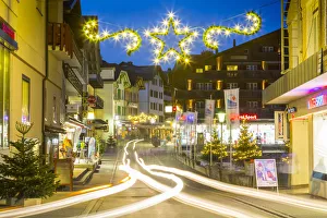Star Shaped Prints: Dorfstrasse in Wengen, Jungfrau region, Bernese Oberland, Swiss Alps, Switzerland, Europe