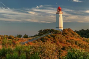 Hiddensee Prints: Dornbusch Lighthouse, Hiddensee Island, Mecklenburg-Western Pomerania, Germany