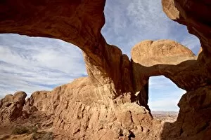 Images Dated 25th February 2009: Double Arch, Arches National Park, Utah, United States of America, North America