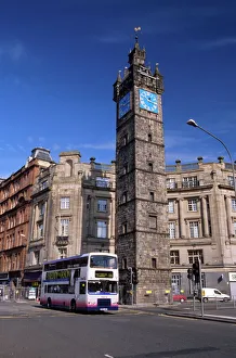 Double-decker bus in a street