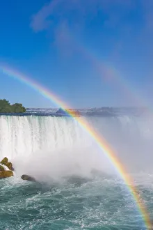 Ontario Prints: Double rainbow, Horseshoe Falls, Niagara Falls, Ontario, Canada, North America