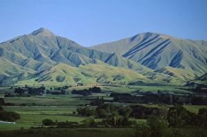 Down Prints: Downs and mountains north of Geraldine