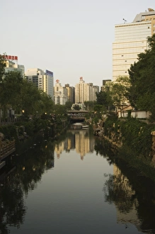 Xizhimen Prints: Downtown buildings in Xizhimen area of Beijing, China, Asia