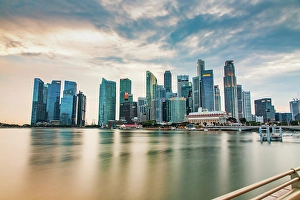 Inspiring Prints: Downtown core skyscrapers by Marina Bay, Singapore