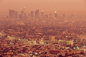 Highrise Prints: Downtown Los Angeles at dusk