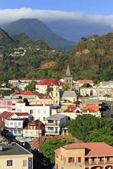 Anglican Prints: Downtown Roseau, Dominica, Windward Islands, West Indies, Caribbean, Central America