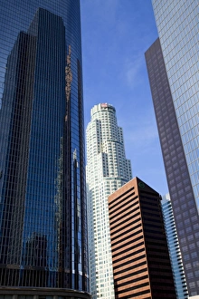 Los Angeles Prints: Downtown skyscrapers in Los Angeles, California, United States of America, North America