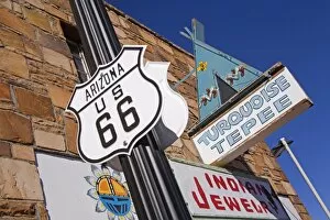 Images Dated 16th February 2007: Downtown stores in Williams, Historic Route 66, Arizona, United States of America