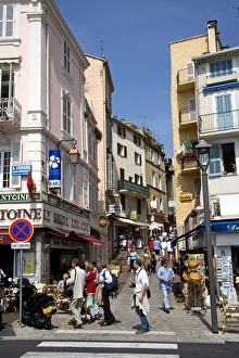 Cote Dazur Prints: Downtown streets, Cannes, Alpes Maritimes, Provence, Cote d Azur, French Riviera