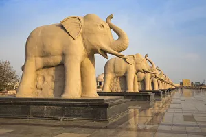 Public Park Prints: Dr. Ambedkar Park, Lucknow, Uttar Pradesh, India, Asia