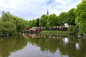 Copenhagen Prints: Dragon Boat Lake, Tivoli Gardens, Copenhagen, Denmark, Europe