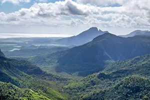 Geographic Prints: The dramatic Black River Gorges National Park 0n the exotic island of Mauritius in the Indian Ocean
