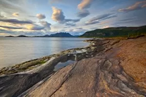 Dramatic coastal landscape near Landegode, Bodo, Nordland, Norway, Scandinavia, Europe
