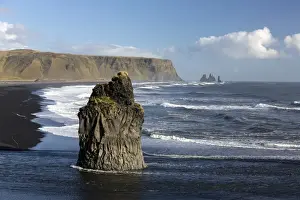 Reynisdrangar Prints: Dramatic coastline from Dyrholaey, looking towards Reynisdrangar, near Vik Y Myrdal