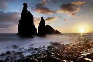 Splendor Prints: dramatic coastline with rocks of Madeira, Portugal
