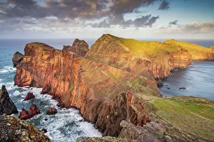 Madeira Prints: dramatic coastline with rocks of Madeira, Portugal