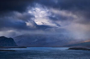 Moody Sky Gallery: Dramatic Stormy Sky over Loch Eriboll, Sutherland, Scottish Highlands, Scotland