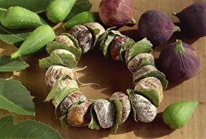 Dried Prints: Dried figs at the market, Dubrovnik, Croatia, Europe