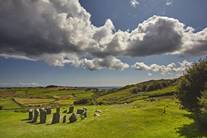 Drombeg stone circle, near Clonakilty, County Cork, Munster, Republic of Ireland, Europe