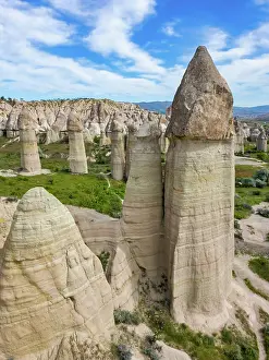 Love Prints: Drone view captures rock formations in Love Valley
