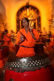 Drum and percussion music for the traditional Chinese New Year Lion Dance
