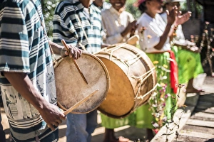 Mid Section Prints: Drums and traditional music at Ambohimahasoa