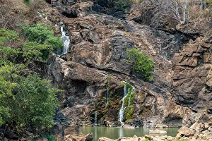 Purity Prints: Dry Binga waterfalls, Kwanza Sul, Angola, Africa