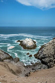 Atacama Prints: Dry desert seashore of Iquique, Atacama desert, Chile, South America