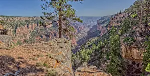 Dry Waterfall on the north end of Clear Creek Canyon at Grand Canyon North Rim Arizona