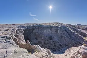 Hamilili Point Prints: A dry waterfall west of Hamilili Point in Petrified Forest National Park